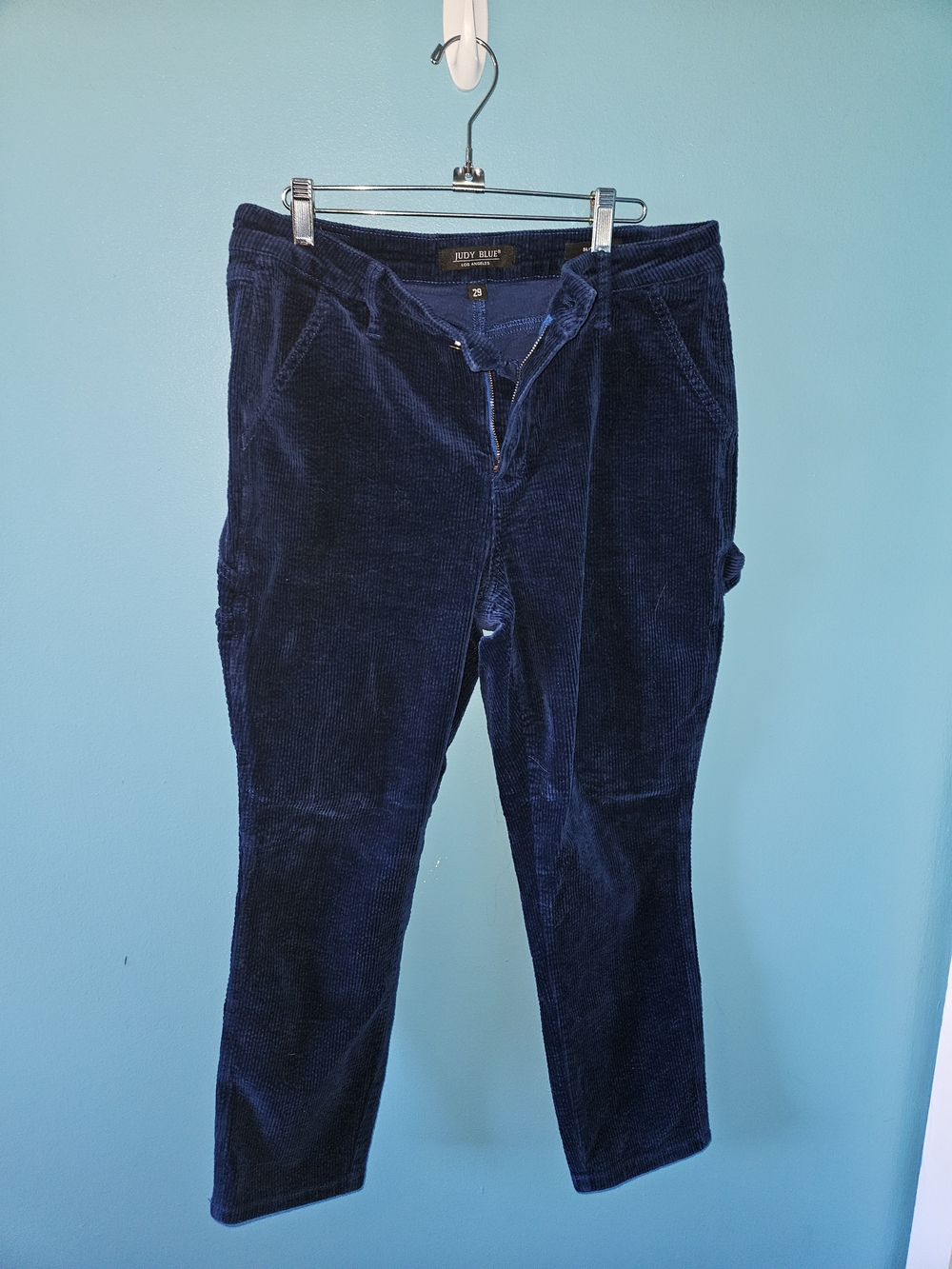 Judy Blue Navy Corduroy Carpenter Pants